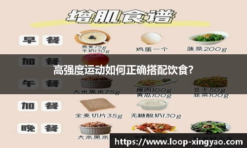 高强度运动如何正确搭配饮食？
