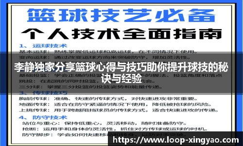 李静独家分享篮球心得与技巧助你提升球技的秘诀与经验